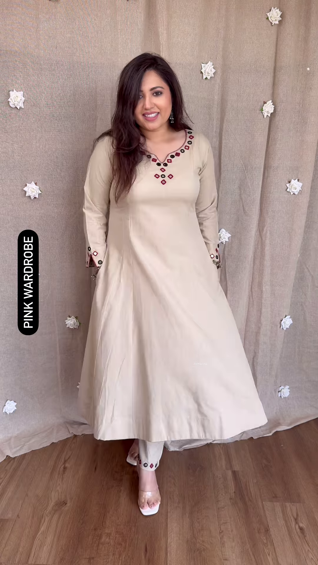 🌈 Enchanting Mirror Work Anarkali – A Play of Colors & Grace 🌈
