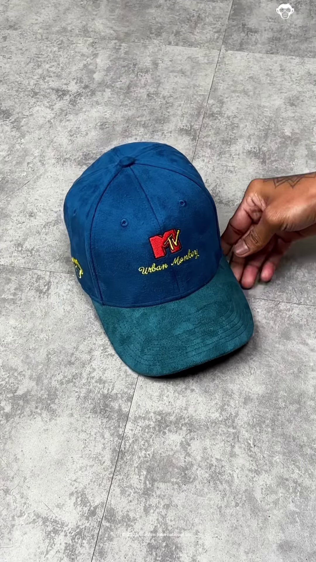 Two-Tone Baseball Cap with Bold Front Embroidery