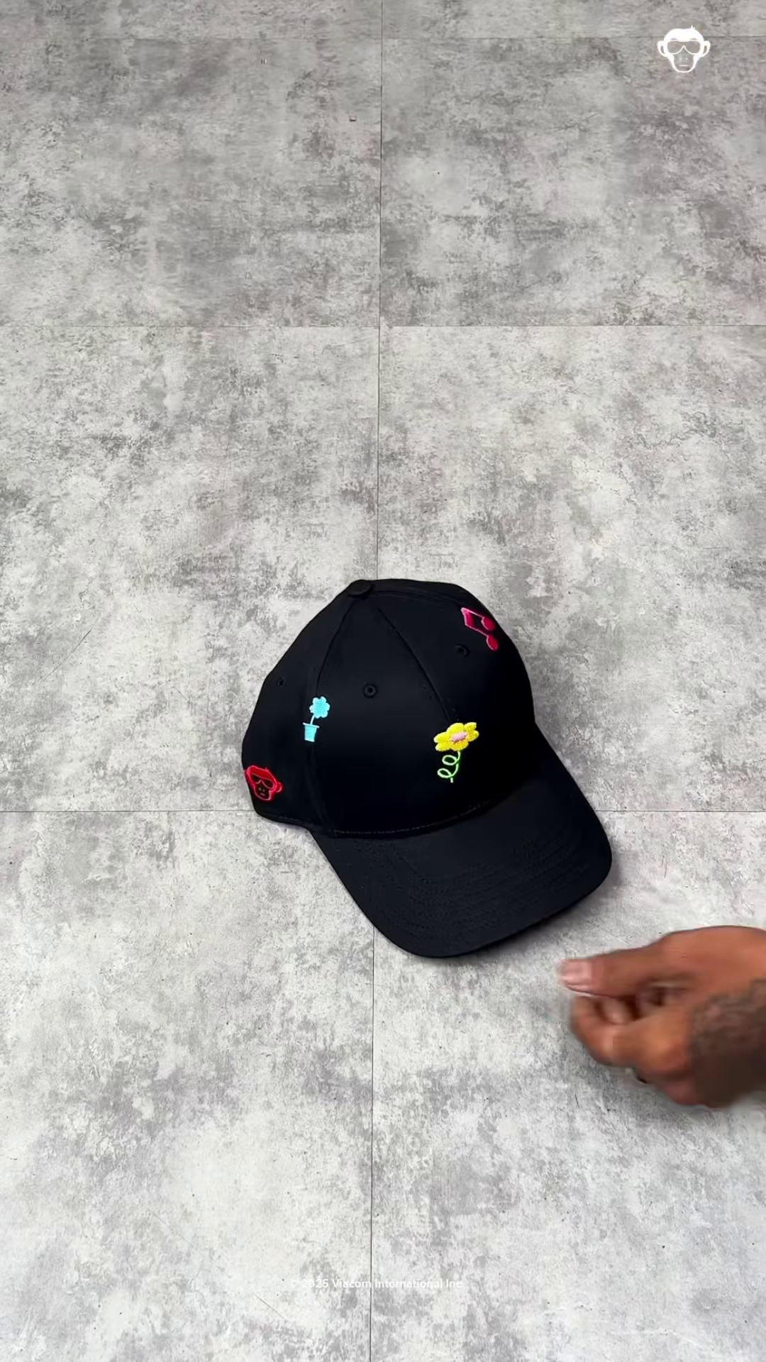 Two-Tone Baseball Cap with Bold Front Embroidery