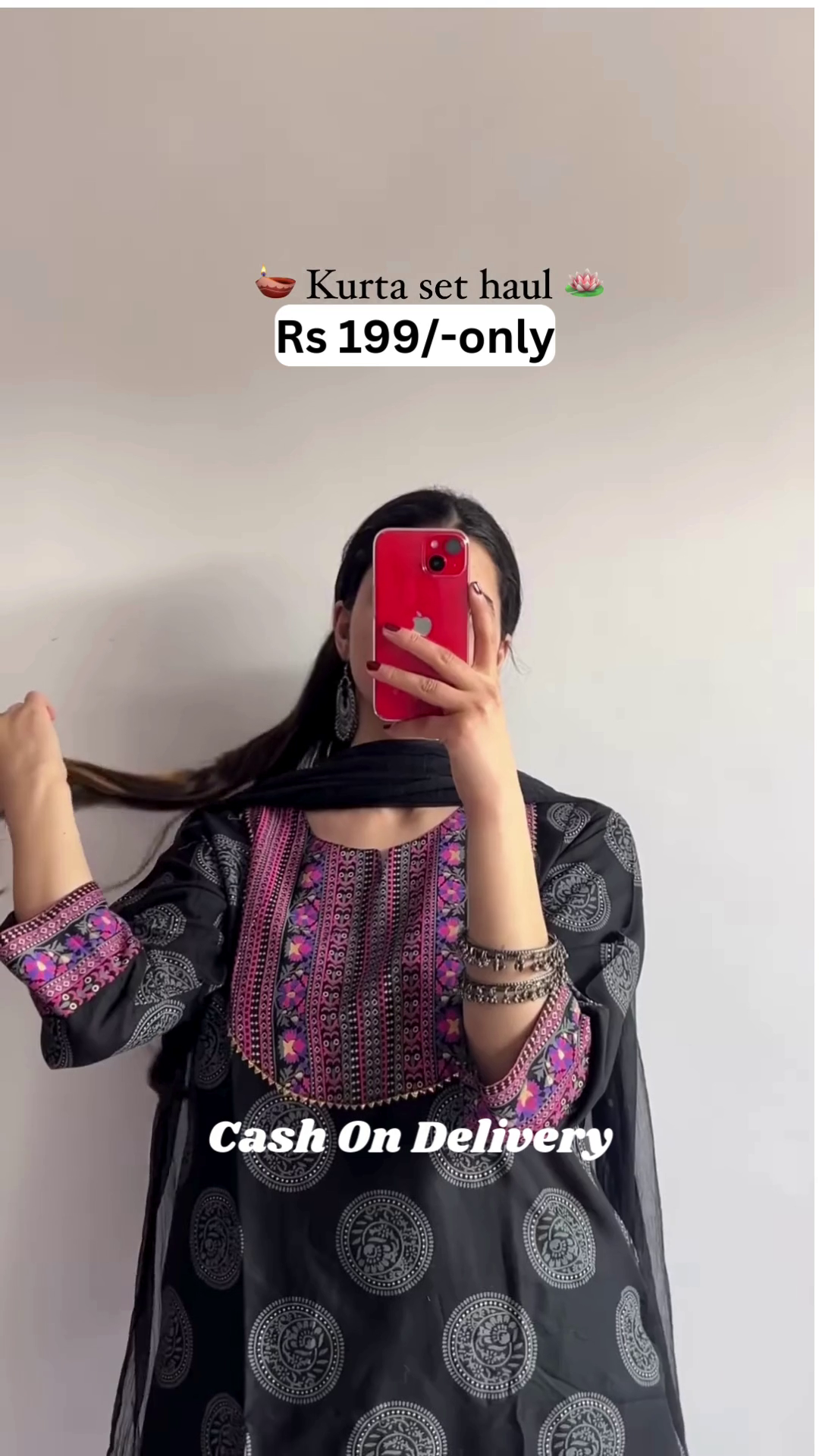 🌼 Traditional Printed Kurta Set – Mustard Yellow | 5 Colors Available | Only ₹199 🌼