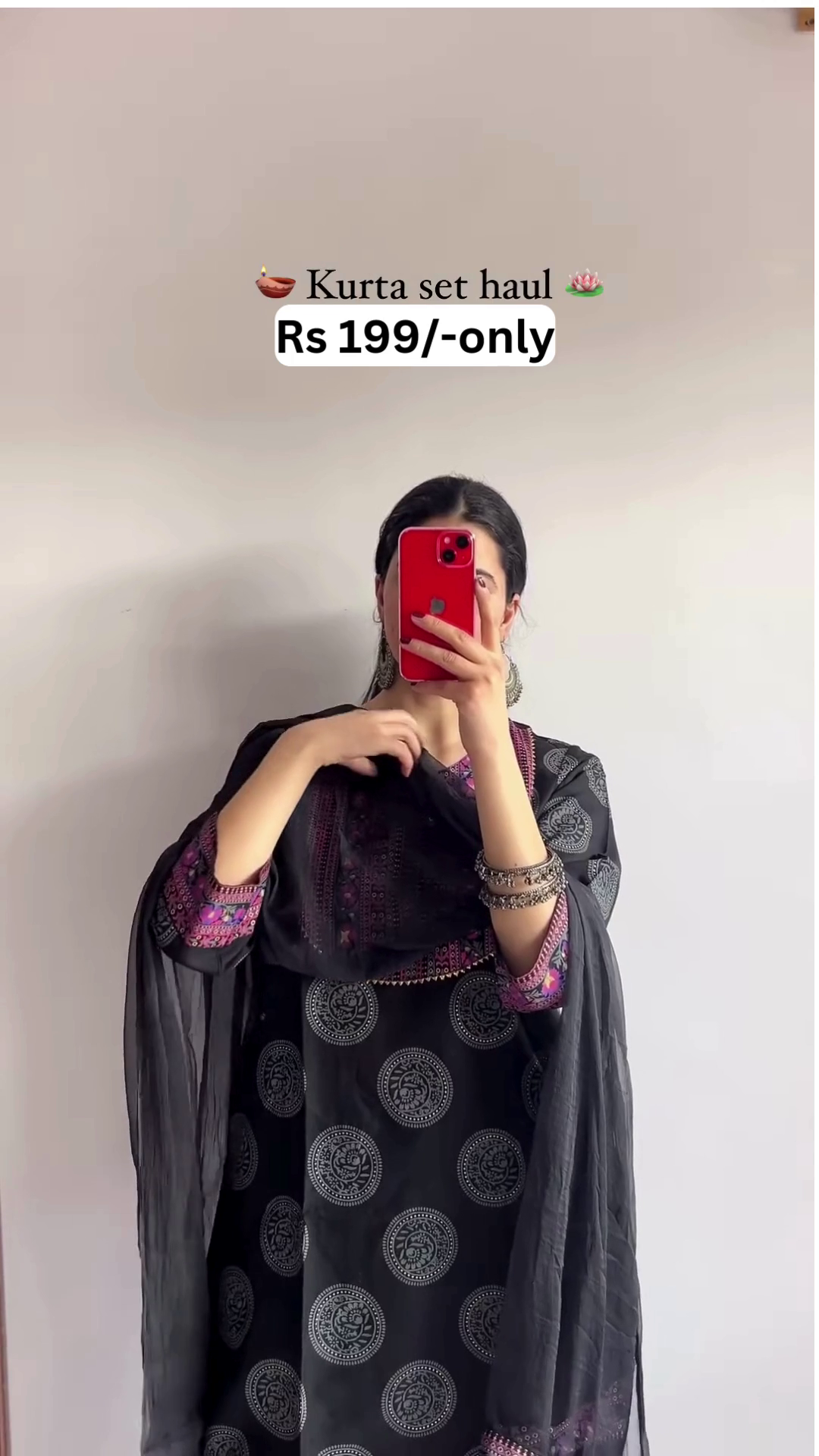 🌼 Traditional Printed Kurta Set – Mustard Yellow | 5 Colors Available | Only ₹199 🌼