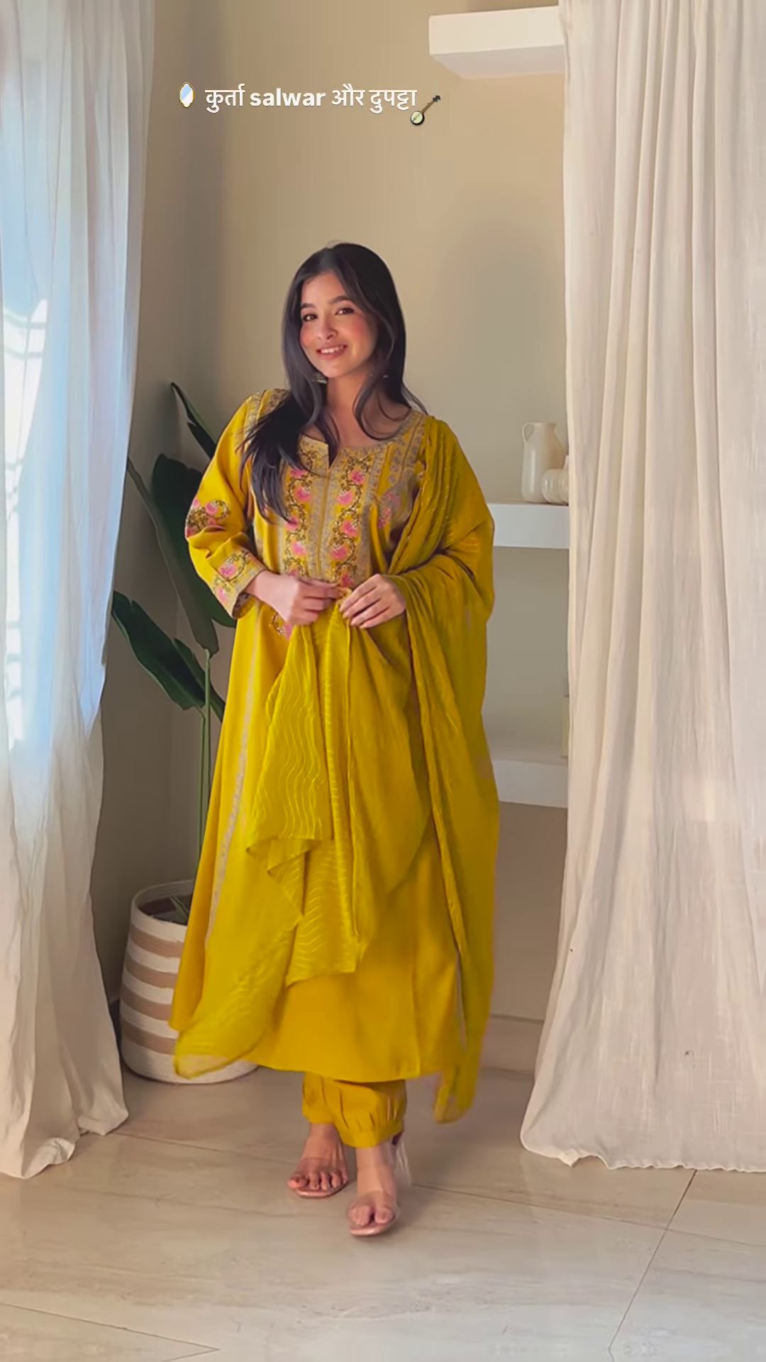 Elegant Silk Kurta Salwar Set with Zari Dupatta – 4 Color Options