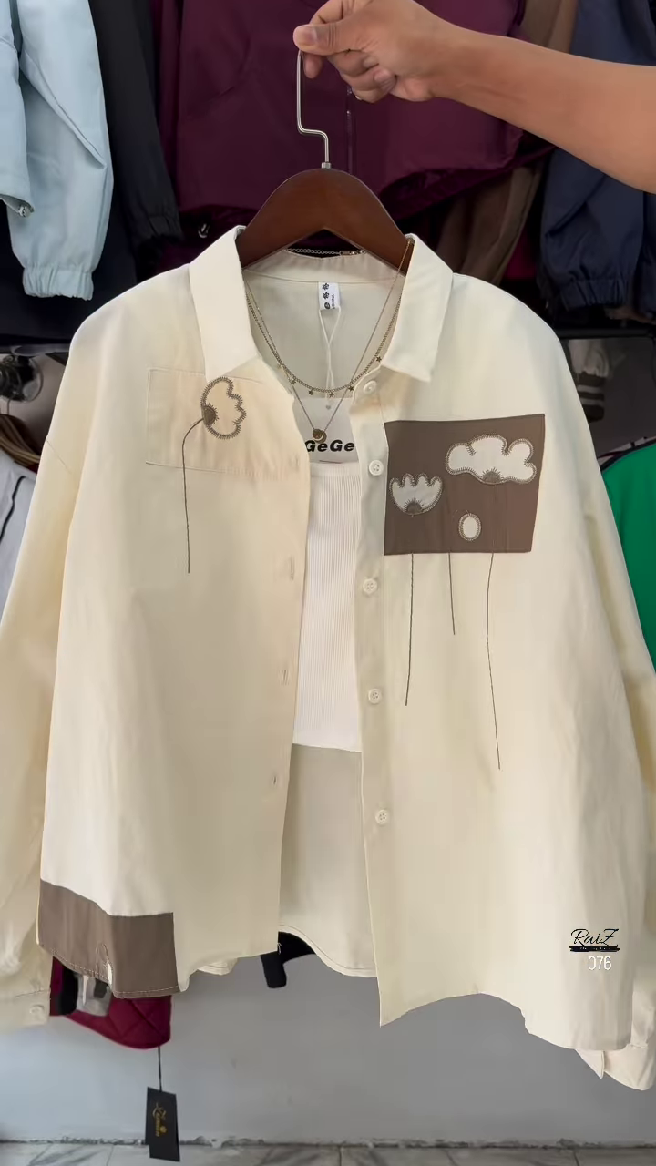 🎨 Urban Sketch Oversized Shirt