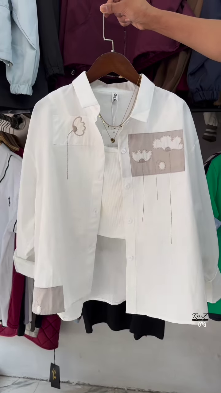 🎨 Urban Sketch Oversized Shirt