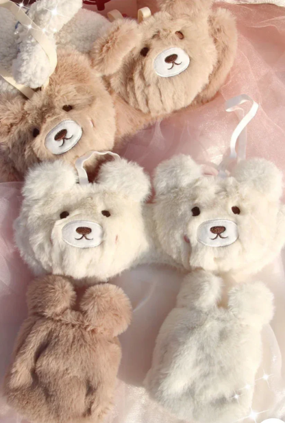 Charming Kitty Plush Lingerie Set: Adorable Furry Bralette Design