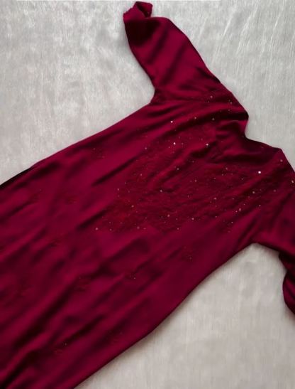 Handcrafted Rayon Muqaish Dyed Chikankari Kurtis – A Fusion of Traditional Craft and Contemporary Style