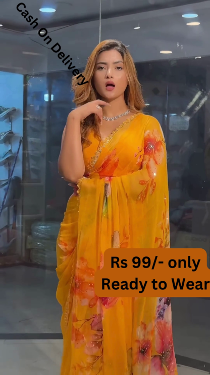 Shiffon Printed Saree
