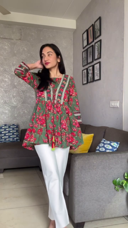 WHITE COTTON TROUSER