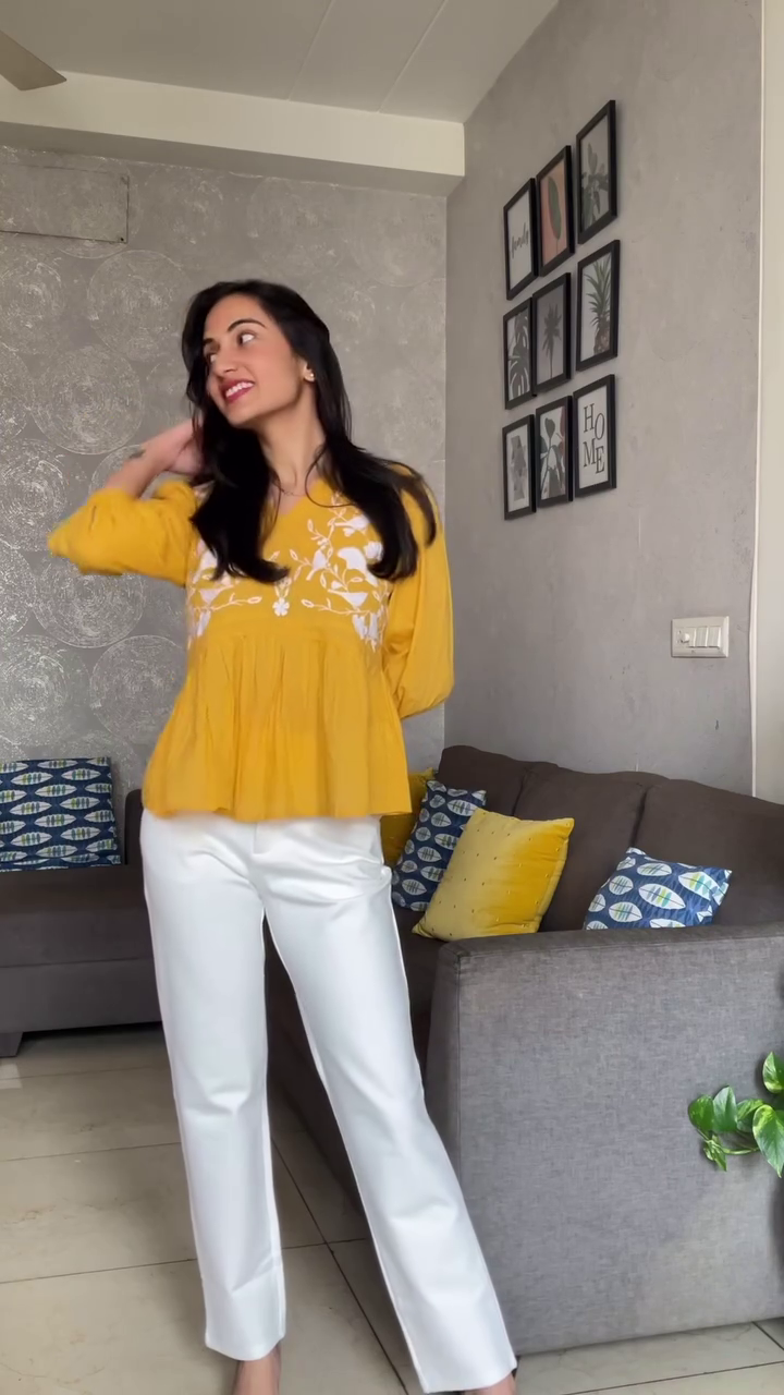 WHITE COTTON TROUSER