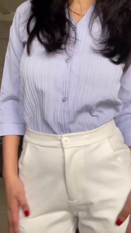 WHITE COTTON TROUSER