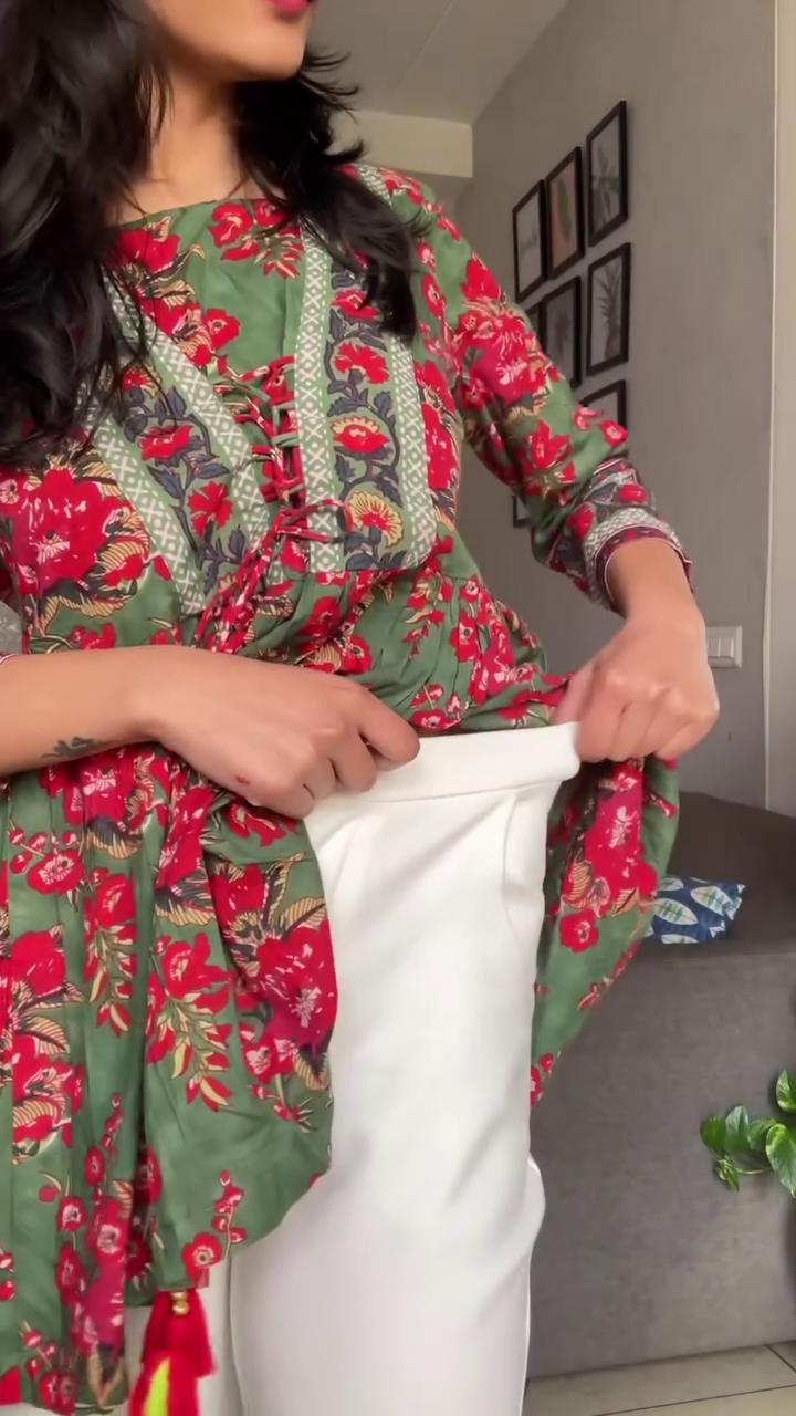 WHITE COTTON TROUSER