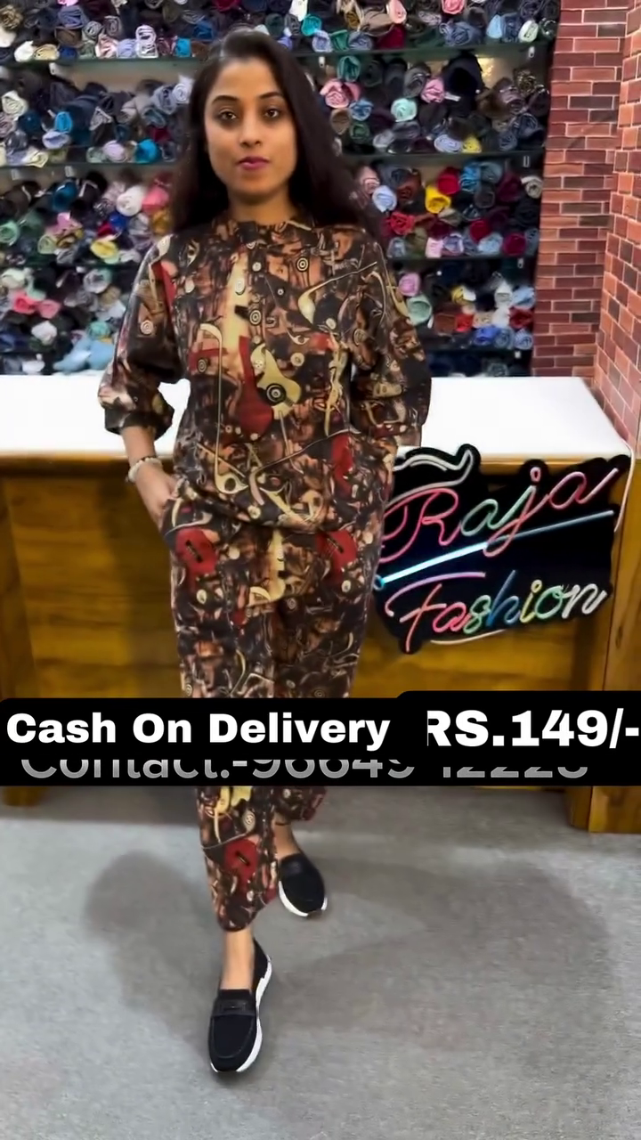 SAY Floral Printed Top with Pant
