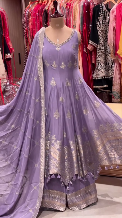 Onion Pink Luxury Kurti – A Statement of Sophistication