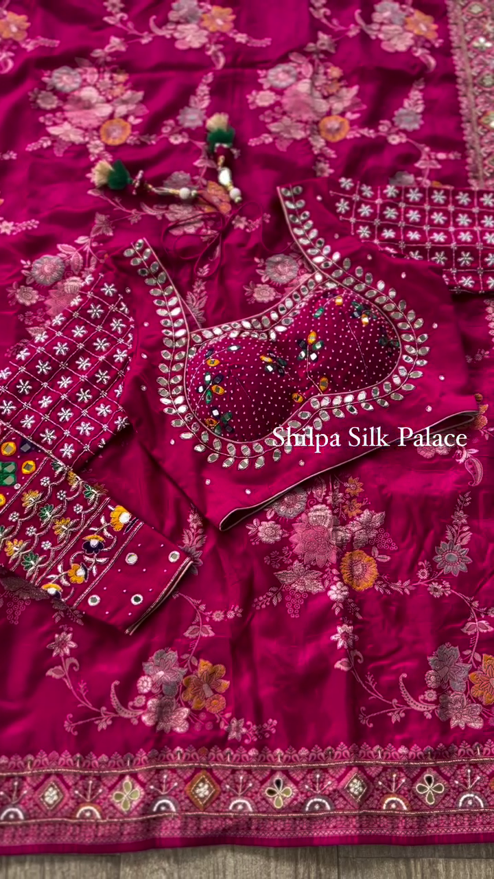 Pure Gajji Silk Lehenga with Pure Gajji Silk Dupatta and Exquisite Gotapatti Work – A Heritage of Elegance