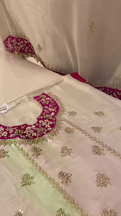 Readymade Chanderi Embroidery Skirt with Beautiful Unstitched Kurti Collection – Timeless Elegance Redefined