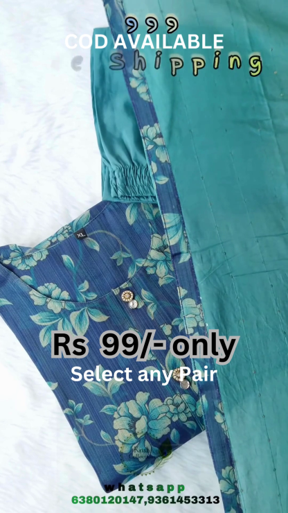 Stitched Cotton Silk Kurta, Bottom & Duppata Forest Green (3 Piece Set )