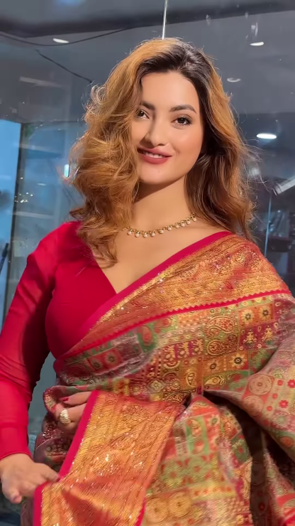 Mustard Color Kanjeevaram Silk Saree with Jacquard Work