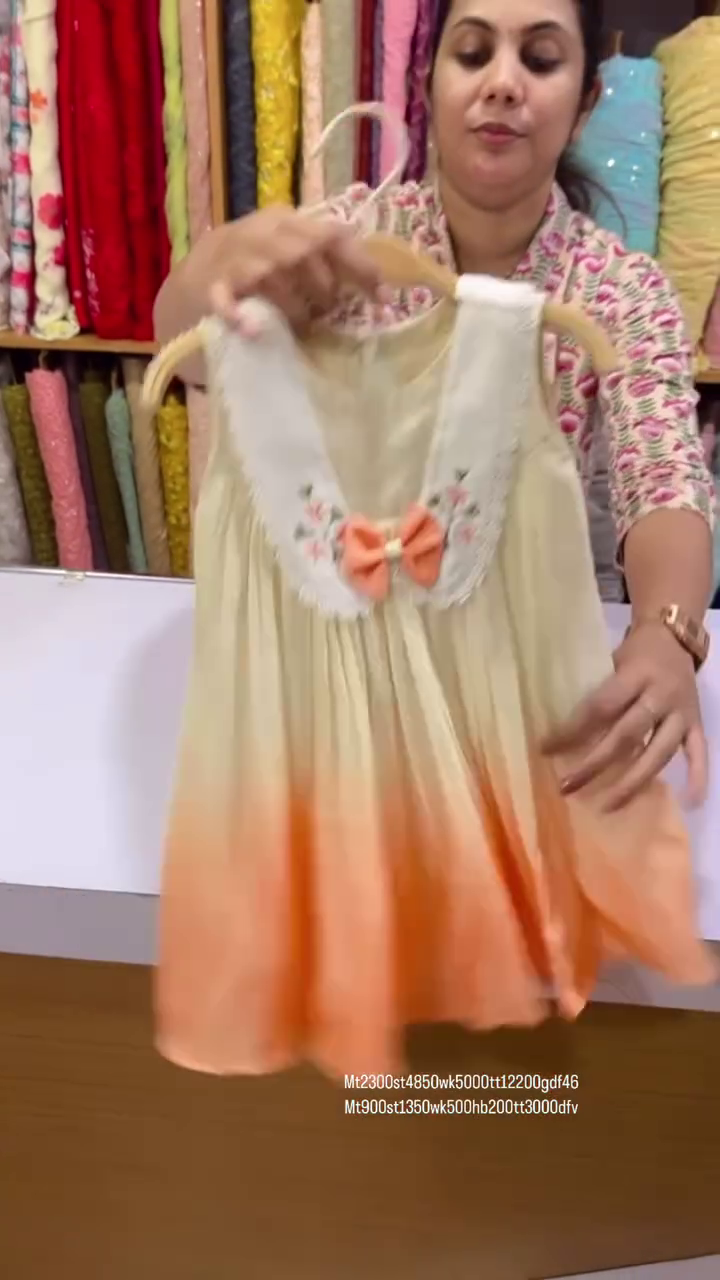 Matching Orange and White Combo for Mom and Daughter – Effortless Elegance