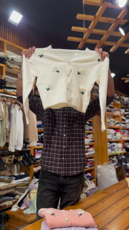 Imported Embroidered Sweater – Elegant Warmth Redefined