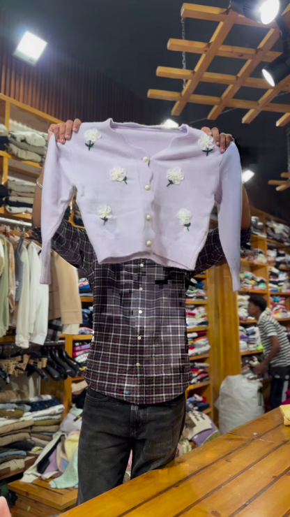 Imported Embroidered Sweater – Elegant Warmth Redefined