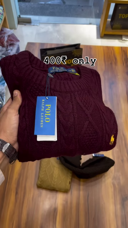 Winter Round Neck Thick Needle Buttoned Retro Sweater Workout Shirt