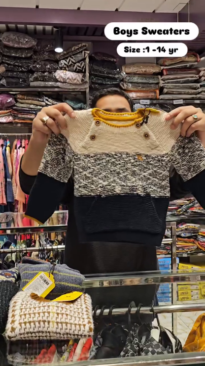 Adorable Multicolor Baby Sweater – Cozy and Stylish