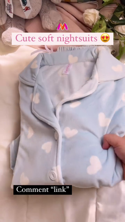 Women’s Shirt & Pyjama Set with Character Prints