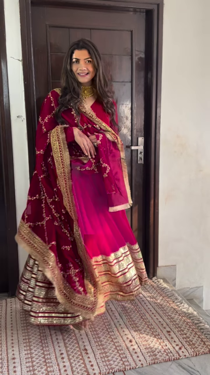 Pink Dreams Heavy Embellished Saree – A Luxurious Statement of Elegance