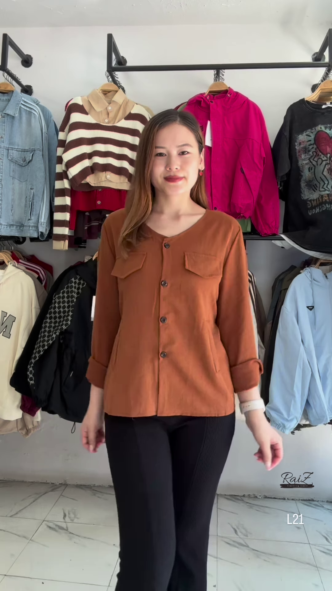 🧡 Chic Button-Up Blouse – Available in 5 Colors! 🧡