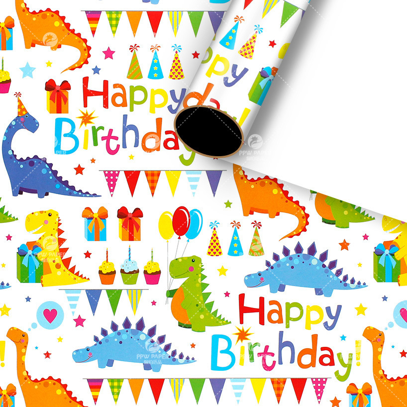 [SG]High quality Thicken Birthday Gift Wrapping Paper | Simple Stylish BDay Present | Children | Waterproof-HOMA