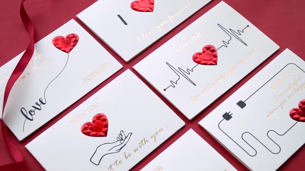 [SG] I LOVE YOU 3D Card Love Greeting Card for Birthday Festival Mother Wife Girlfriend Valentine-HOMA