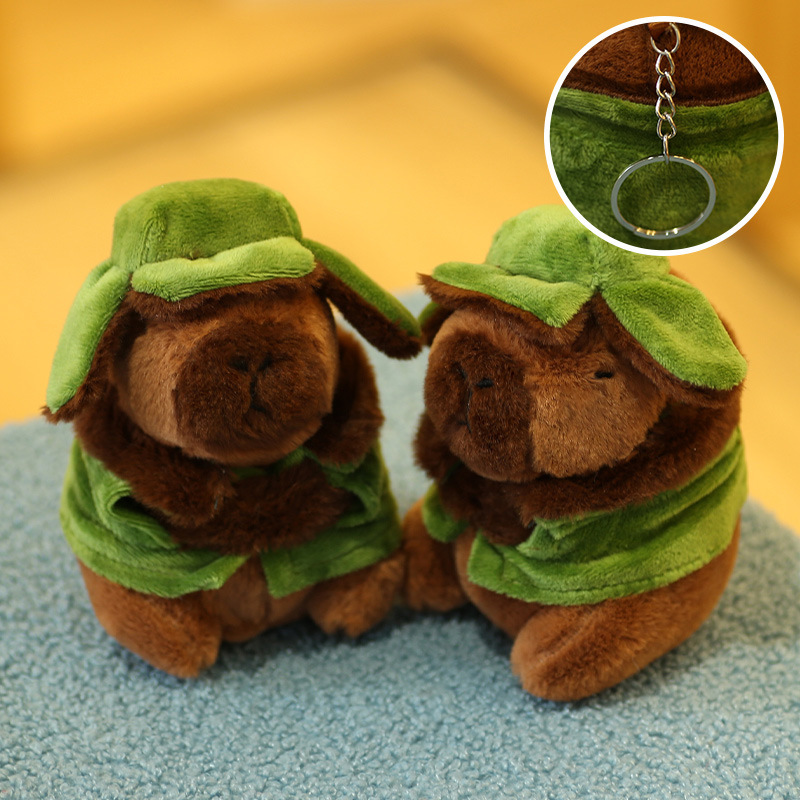 [SG]Cute Capybara Plush Keychain Capybara Pendant Squishy Toy Capybara Doll Cute Keychain 网红卡皮巴拉