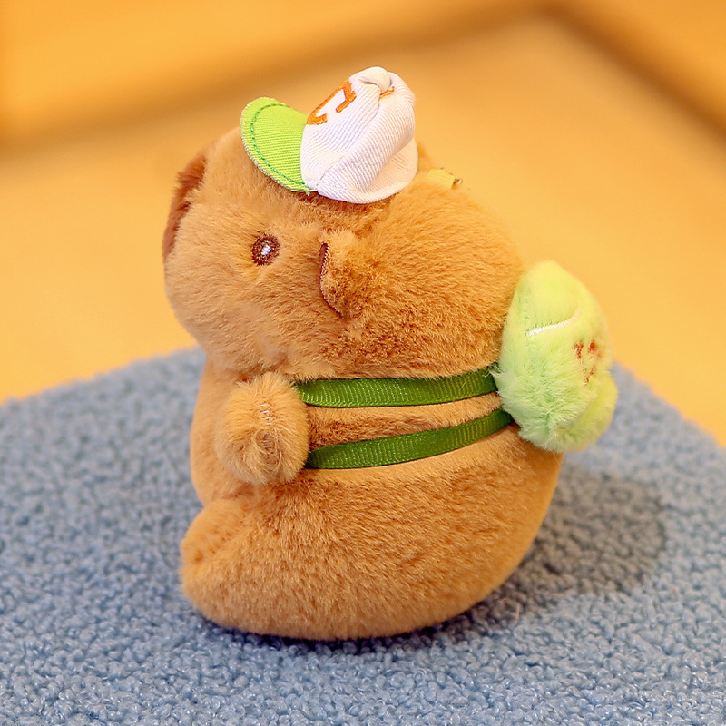 [SG]Cute Capybara Plush Keychain Capybara Pendant Squishy Toy Capybara Doll Cute Keychain 网红卡皮巴拉