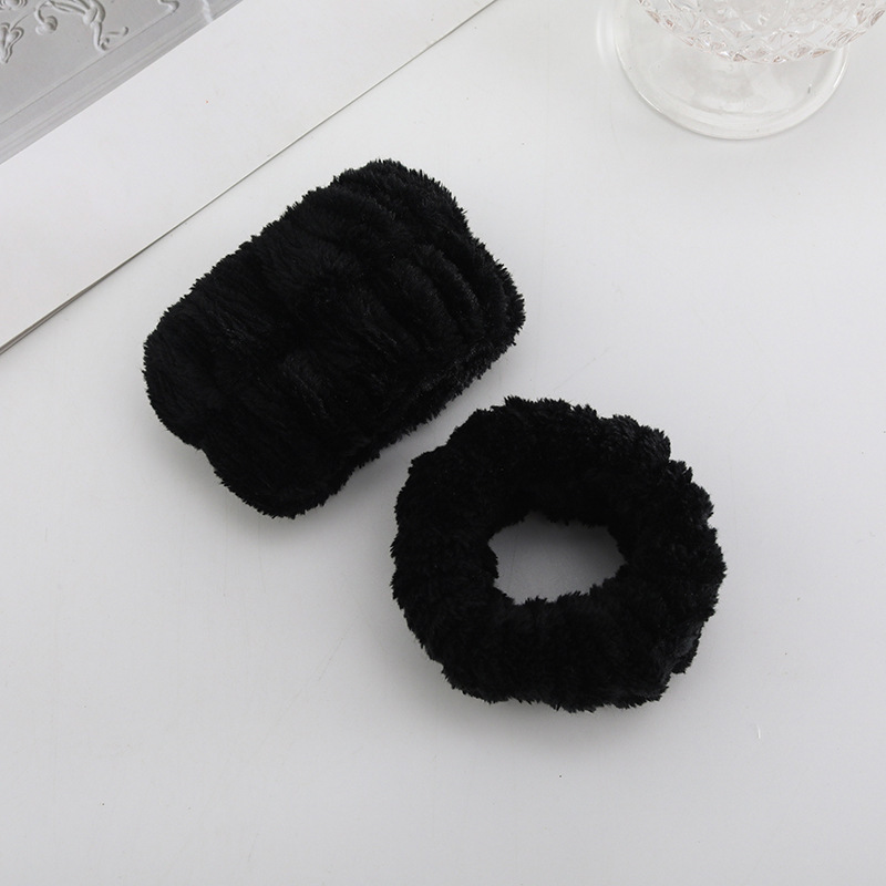 [SG] 1PCS Plush Pure Face Wash Wrist Band Sports Bracelet Band Sweat Absorbing Headband Wristband Waterproof Portable-HOMA