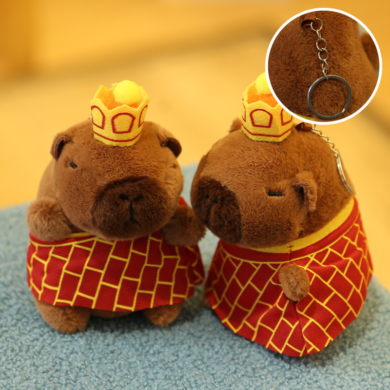 [SG]Cute Capybara Plush Keychain Capybara Pendant Squishy Toy Capybara Doll Cute Keychain 网红卡皮巴拉