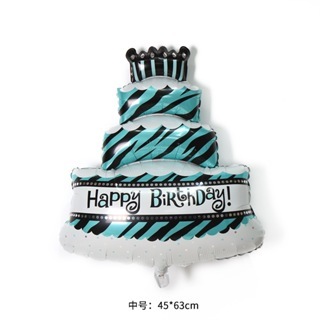 [SG] Kids 3 Layers Birthday Cake Ballon Foil balloon Children Birthday Party Decoration Photographing Preps-HOMA