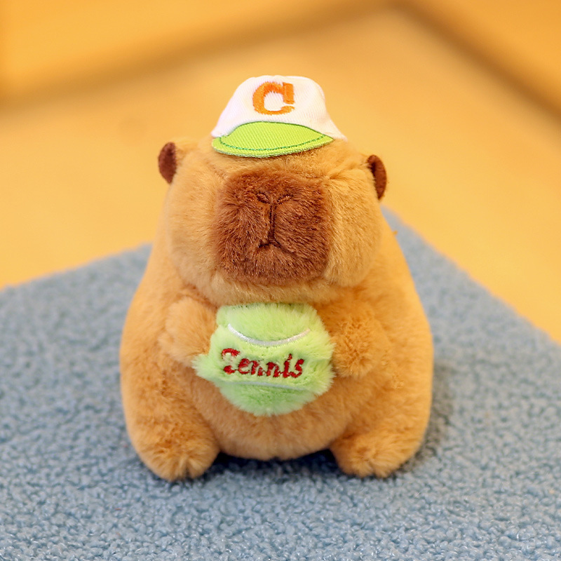 [SG]Cute Capybara Plush Keychain Capybara Pendant Squishy Toy Capybara Doll Cute Keychain 网红卡皮巴拉