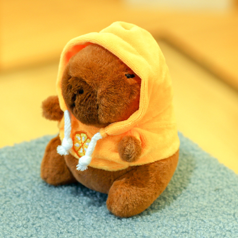 [SG]Cute Capybara Plush Keychain Capybara Pendant Squishy Toy Capybara Doll Cute Keychain 网红卡皮巴拉