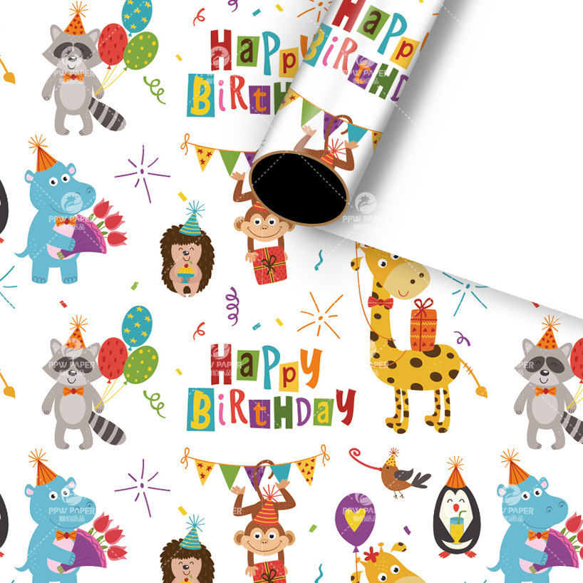 [SG]High quality Thicken Birthday Gift Wrapping Paper | Simple Stylish BDay Present | Children | Waterproof-HOMA