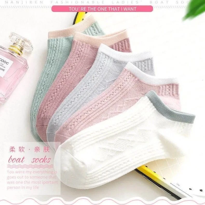 [SG] Low Cut Ins Ankle Boat Socks Mother's Day Cute Korean Japan Breathable Polyester Cotton Single