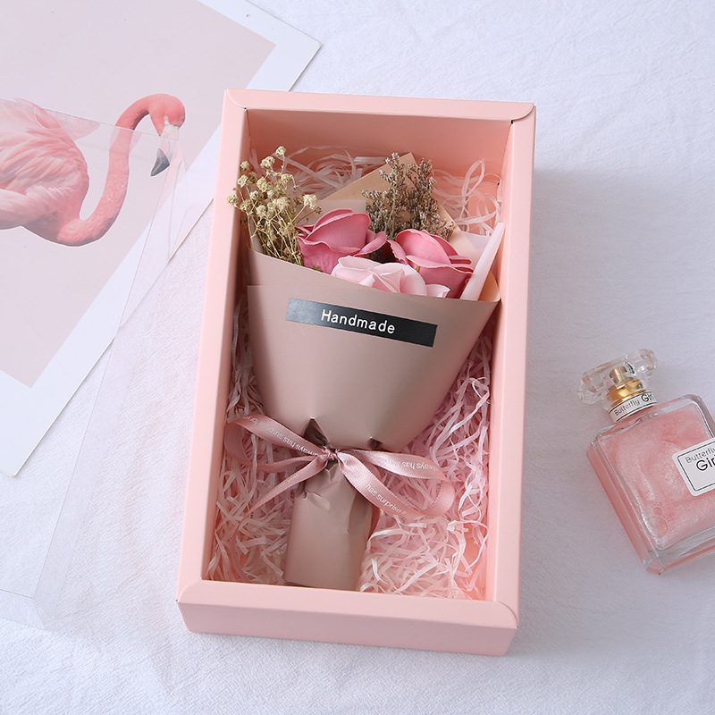 [SG]LOVE Gift Box Elegant Flower Bouquet Soap Artificial Birthday Girlfriend Teachers Wedding