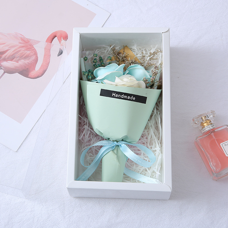 [SG]LOVE Gift Box Elegant Flower Bouquet Soap Artificial Birthday Girlfriend Teachers Wedding