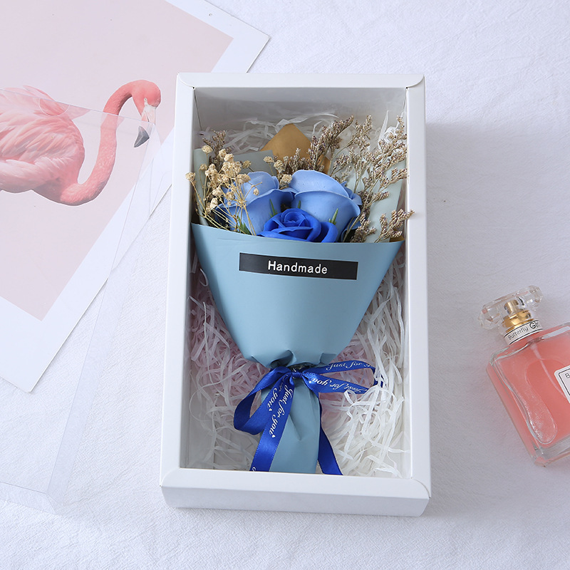 [SG]LOVE Gift Box Elegant Flower Bouquet Soap Artificial Birthday Girlfriend Teachers Wedding