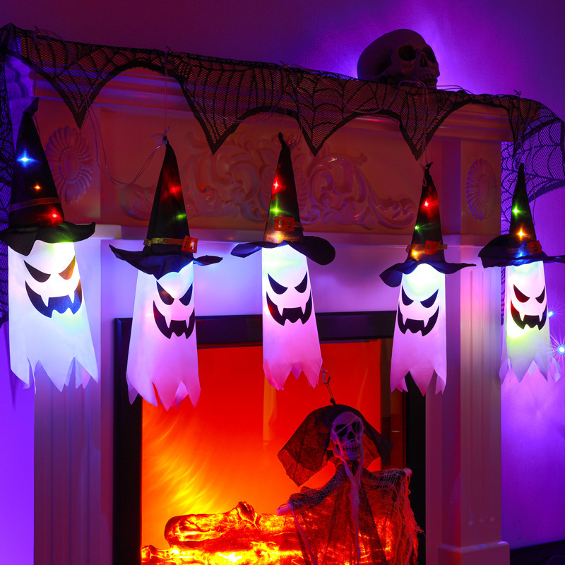 [SG]Halloween LED Night String Light Set Ghost Party Decor Supplies Hanging Halloween fairy light-HOMA