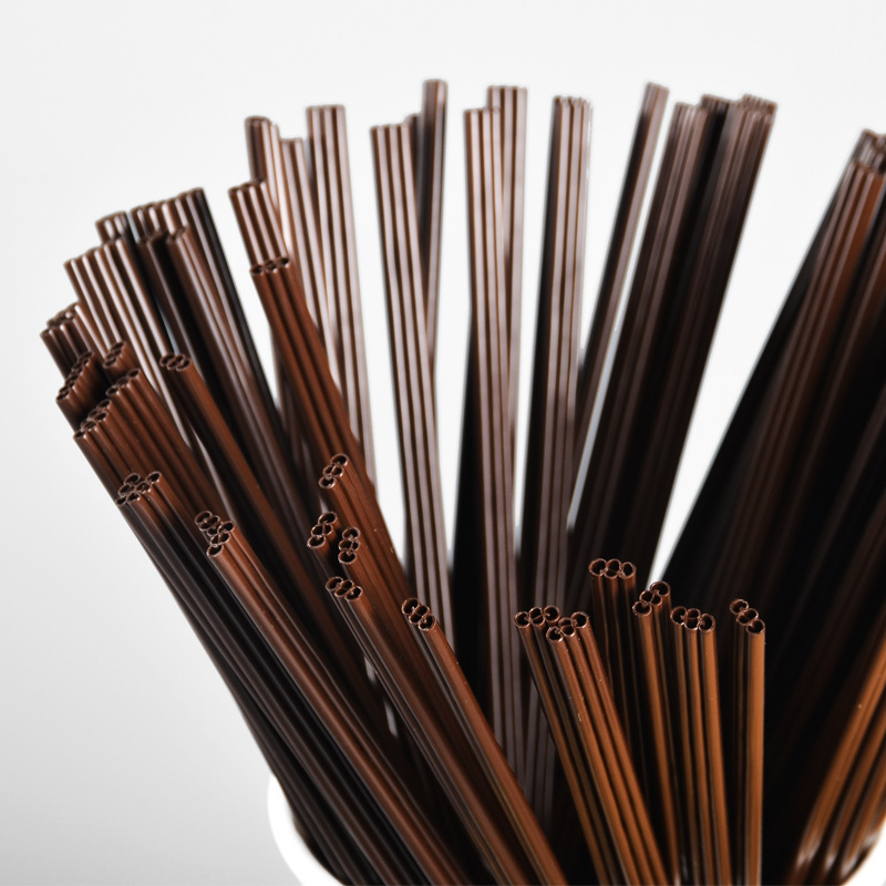 [SG] ☕🍵Disposable 3-Hole Coffee Straw Stirring Rod Blender Hot Drink 
