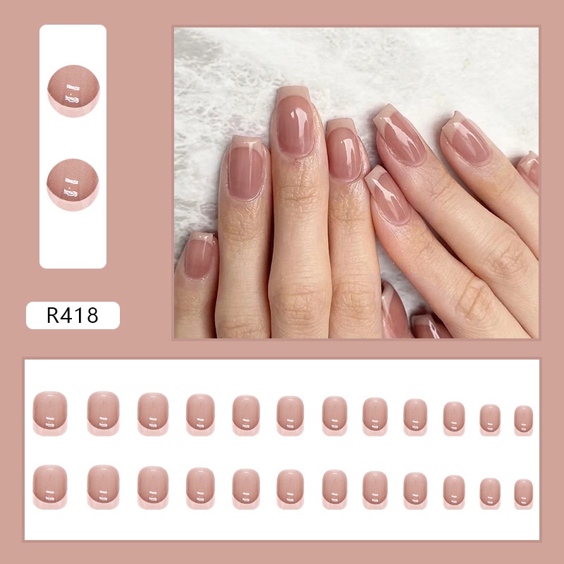 [SG] Sexy Gradient Color Fashionable Sexy Cute Press On/Stick On Nails 24PCS-HOMA