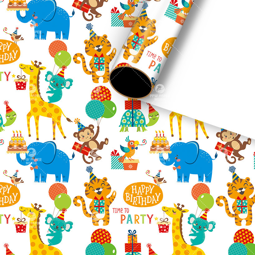 [SG]High quality Thicken Birthday Gift Wrapping Paper | Simple Stylish BDay Present | Children | Waterproof-HOMA