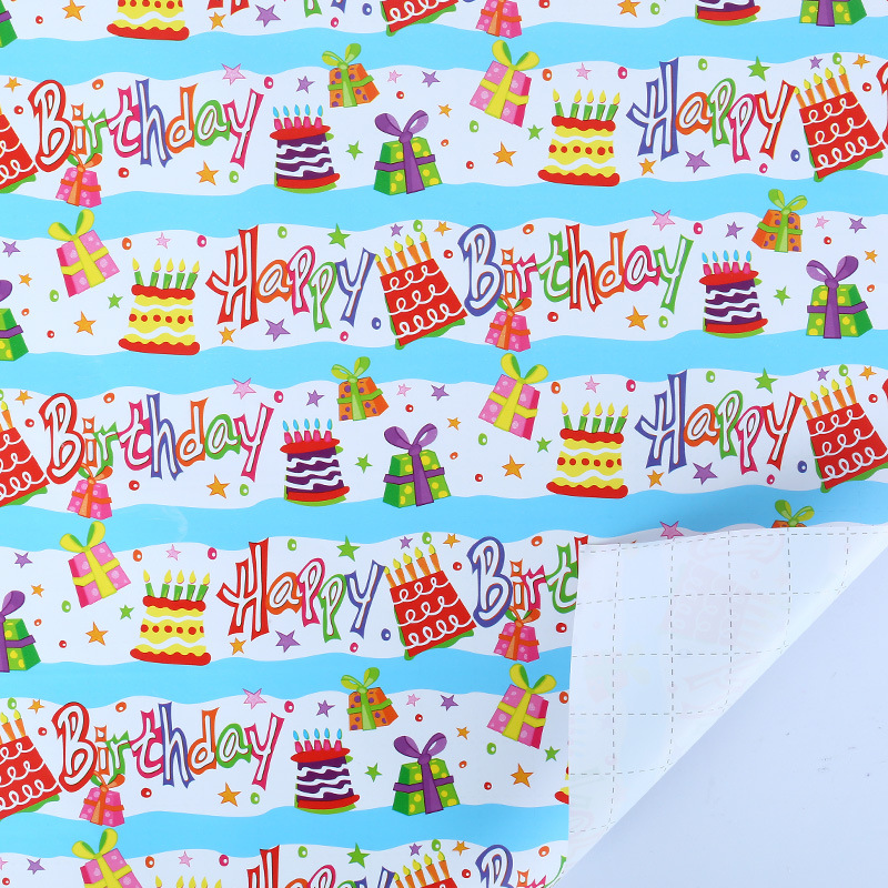 [SG]High quality Thicken Birthday Gift Wrapping Paper | Simple Stylish BDay Present | Children | Waterproof-HOMA