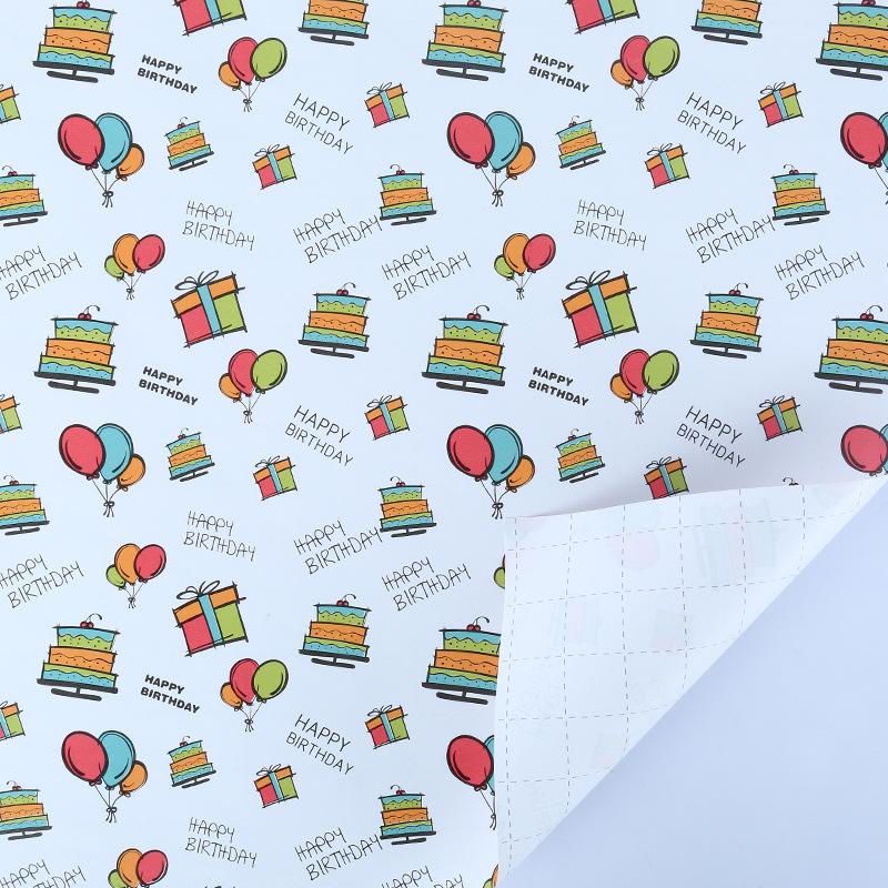 [SG]High quality Thicken Birthday Gift Wrapping Paper | Simple Stylish BDay Present | Children | Waterproof-HOMA