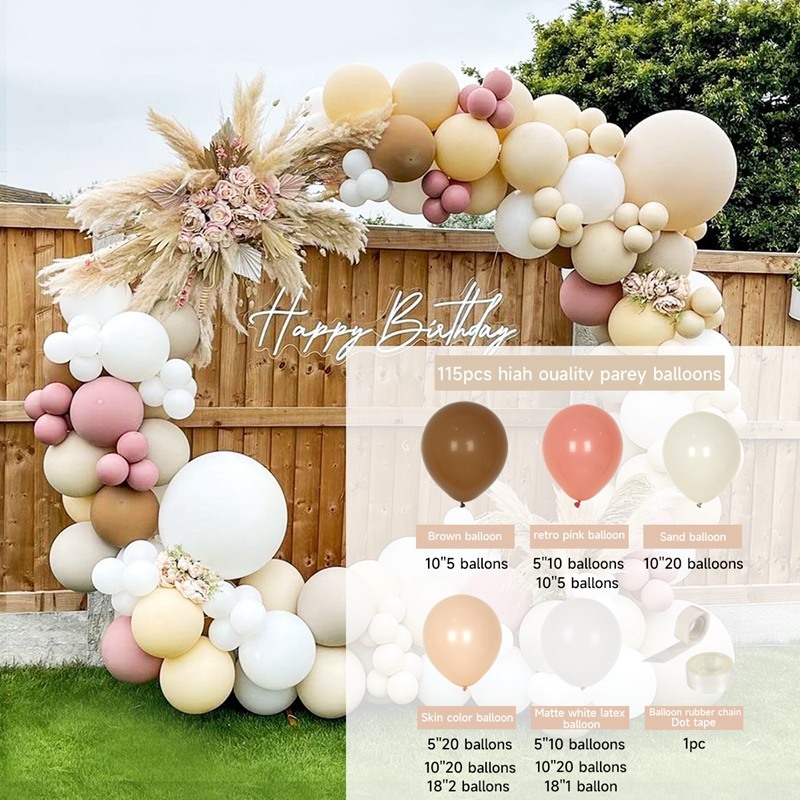 [SG]Romantic Macaron Balloon Set for LOVE Wedding Birthday Theme Party Balloon Chain Arch ROM-HOMA